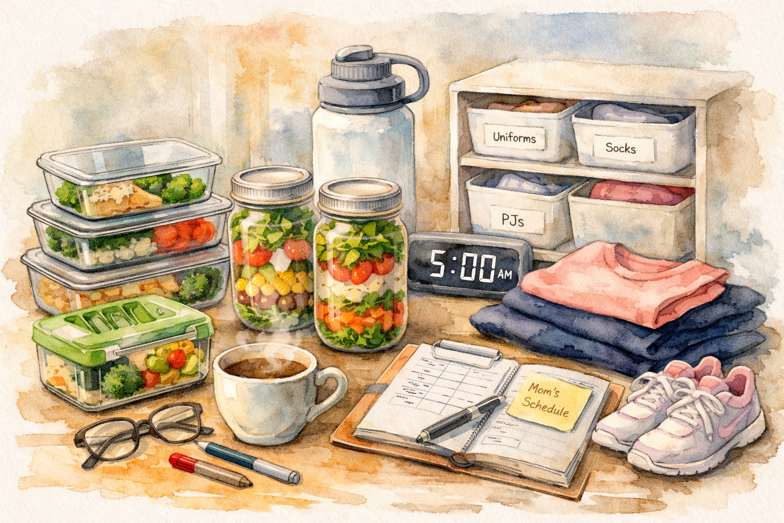 Forgetting Routine My 5AM Mom Morning Routine That Keeps Our House Running (But I Was ...